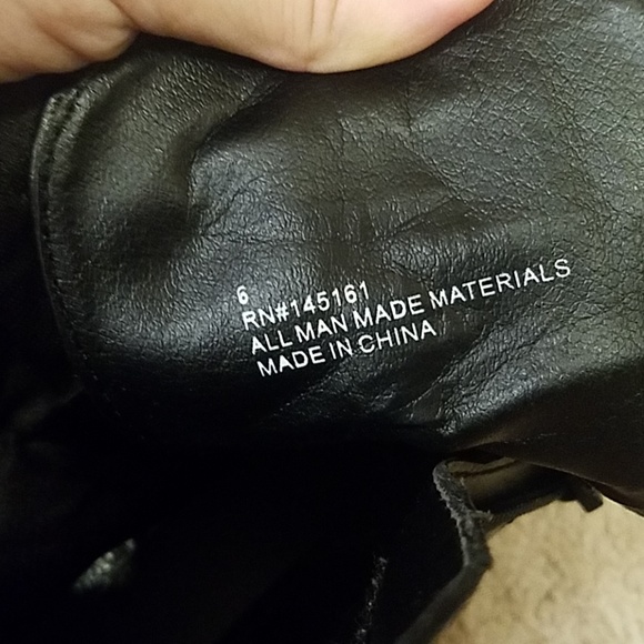 Charming Charlie's black combat boots - Picture 5 of 5